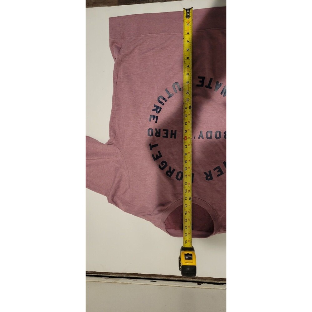 H&M size XL mauve pink graphic crew neck sweatshirt never forget nobodys hero B1 - Picture 8 of 11